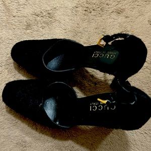 Authentic used Gucci high heel 6 1/2 sandal for evening party